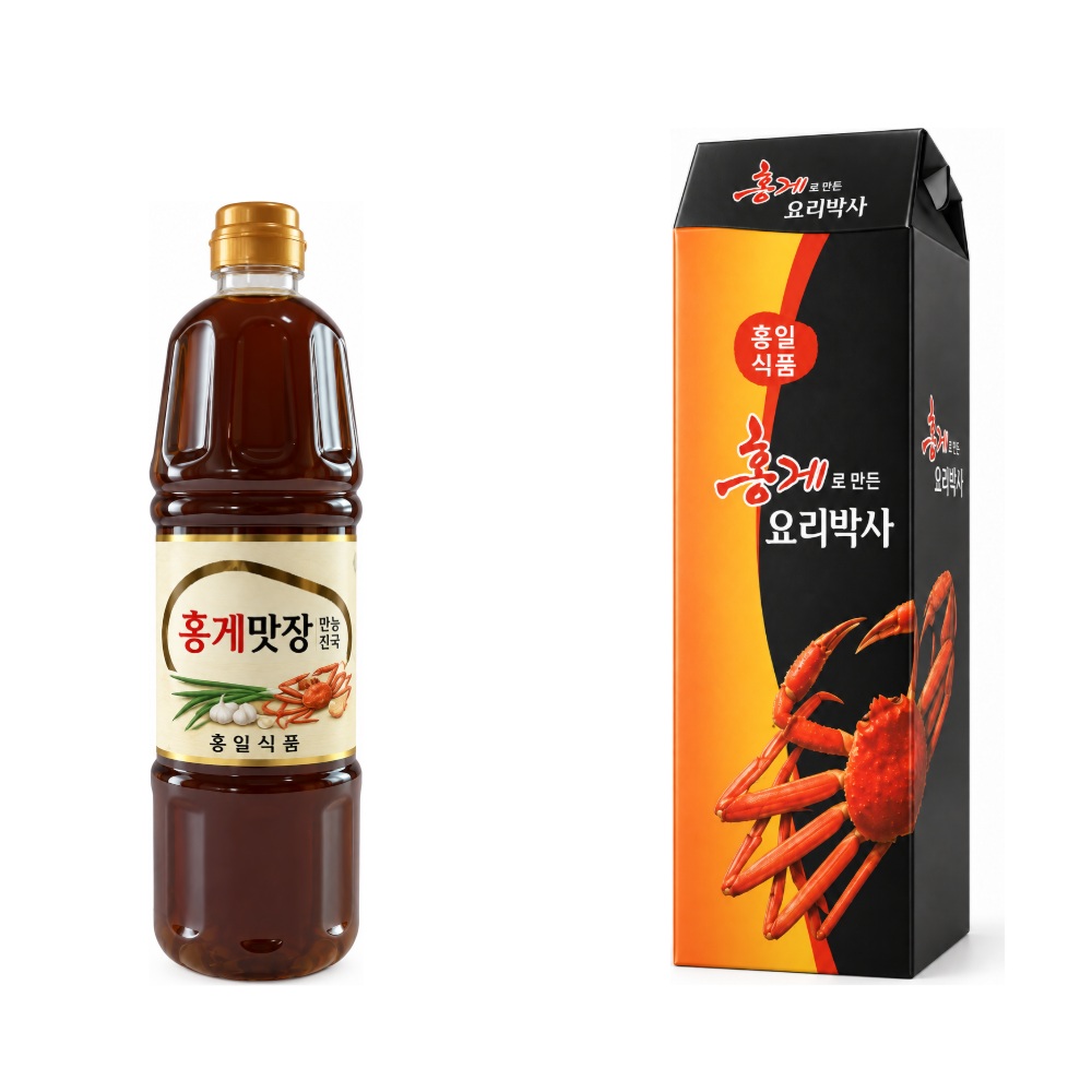 홍게만능진국 900ml 선물세트 연출 이미지