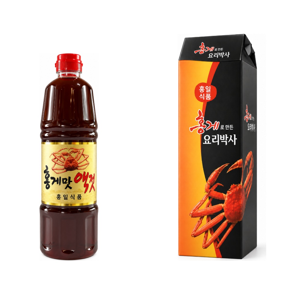 홍게맛액젓 900ml 선물세트 연출 이미지