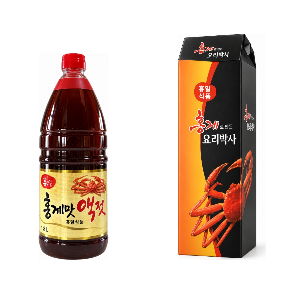 홍게맛액젓 1.8L 선물세트 연출 이미지